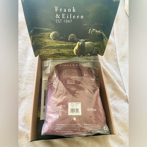 NEW FRANK & EILEEN | Tuscany Getaway Linen Set in Mauve S - Picture 5 of 9